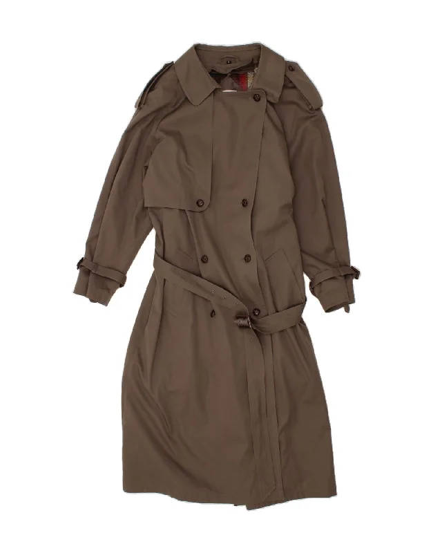 ENSIGN Womens Trench Coat UK 18 XL Brown Polyester