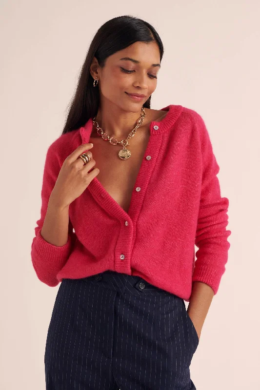 Cardigan Come fuchsia