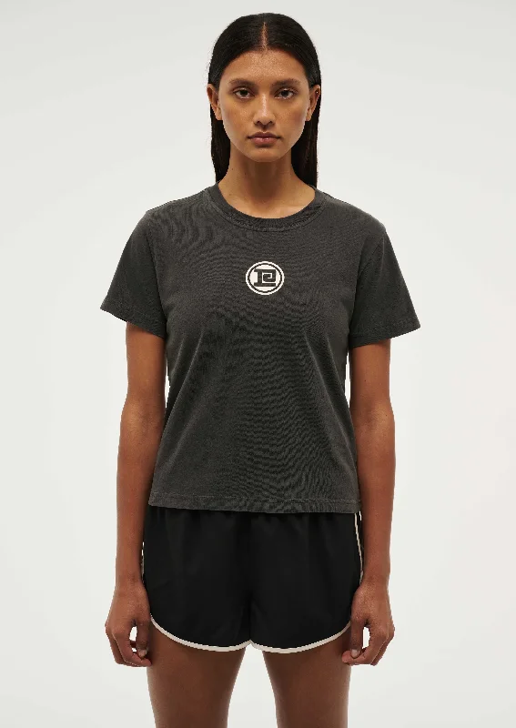 SPORTIVE SHORT SLEEVE TEE IN WASHED BLACK