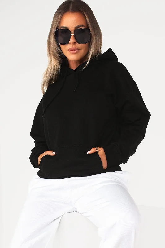 Toni Black Oversized Hoodie