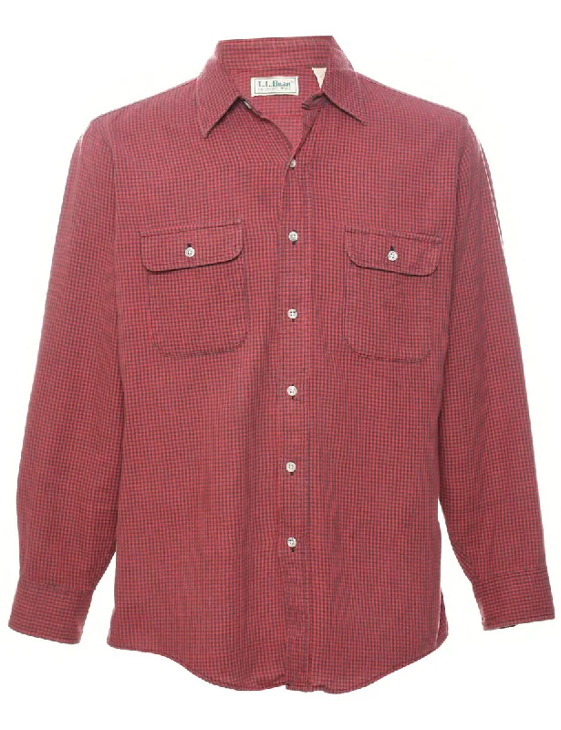 L.L. Bean Checked Shirt - M