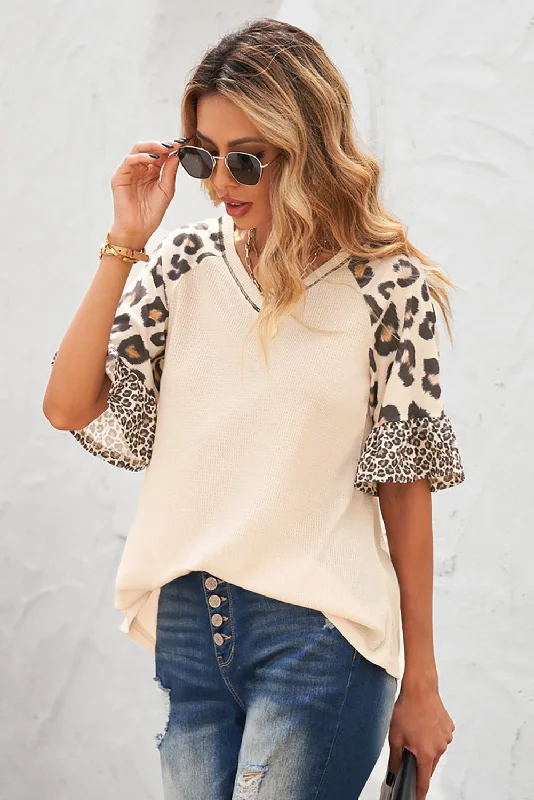 Waffle Leopard Sleeve