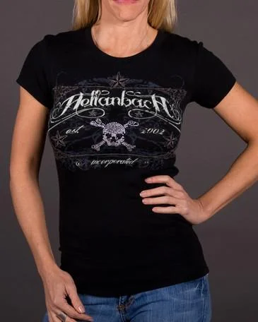 Crystal Skull Tombstone on Bella Tee NOW IN A V-NECK