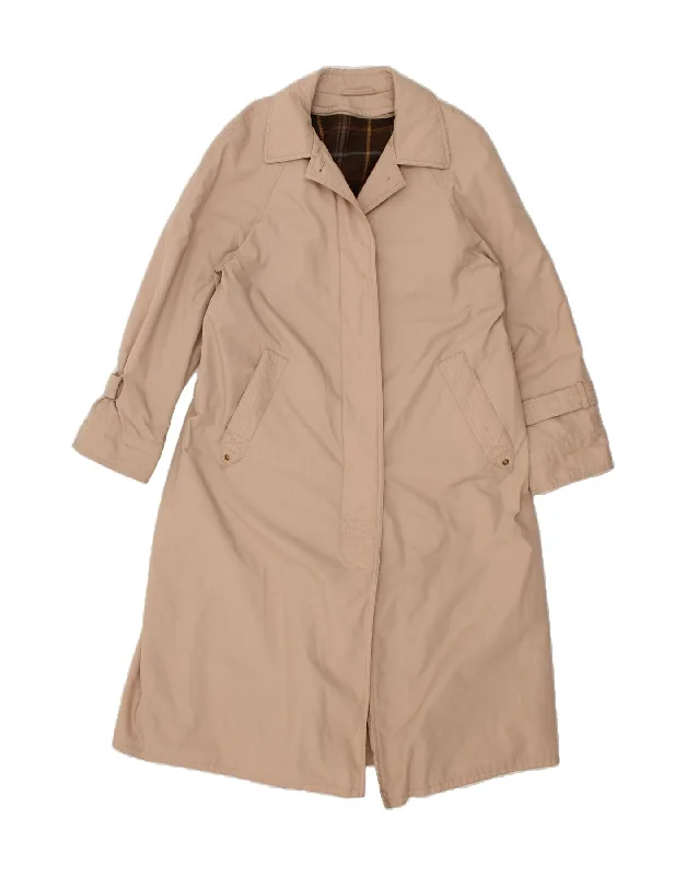 ST. BERNARD Womens Overcoat UK 10 Small Beige Polyester