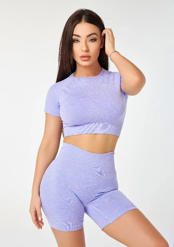 Babygirl Seamless Crop Top - Purple