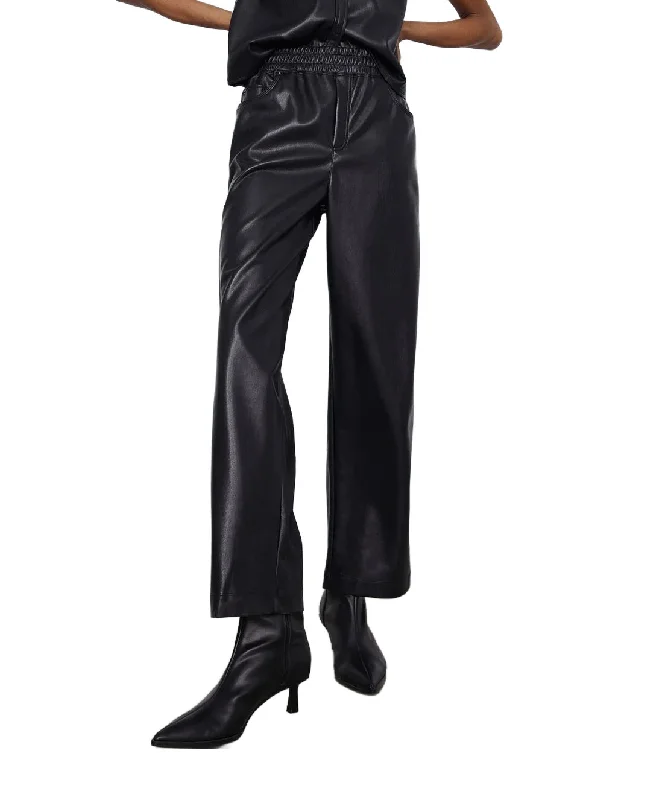 Harlow Faux Leather Pant Black