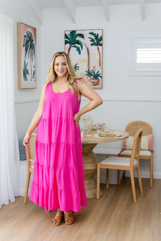 Ronnie Maxi Dress in Pink