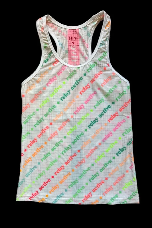 Neon Lights White Edition Singlet