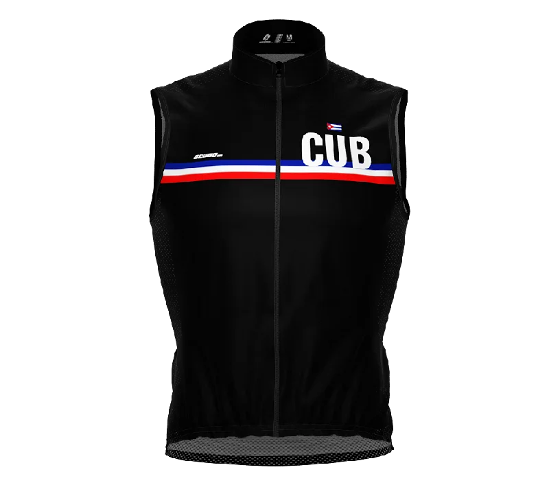 Wind Breaker Cycling Running Sports Vest Cuba Country Code for Men And Women