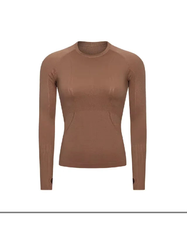 Fearless Club Inspire Long Sleeve Top - Chocolate