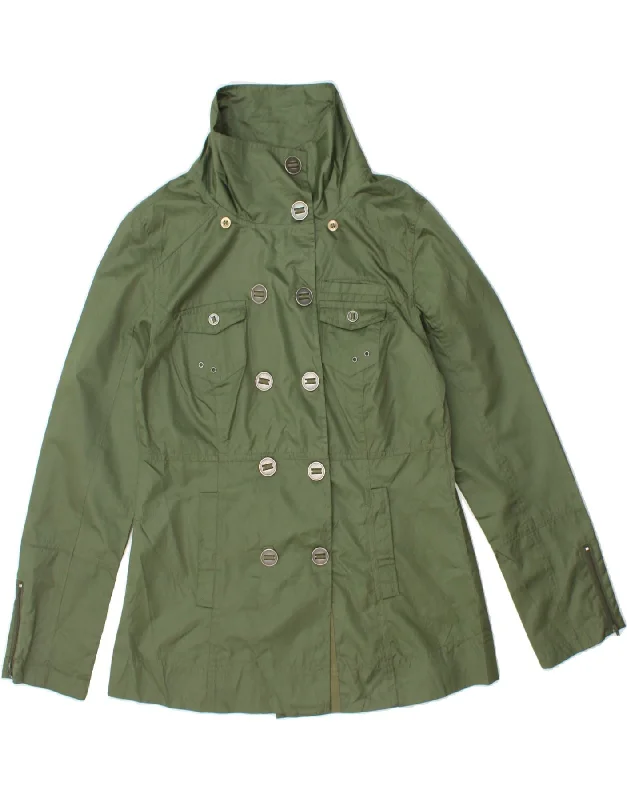 HURLEY Womens Utility Jacket UK 14 Medium Green Polyester