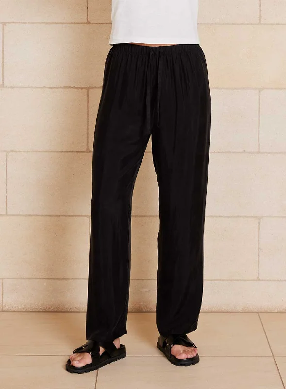 Chloe Cupro Pant-Black