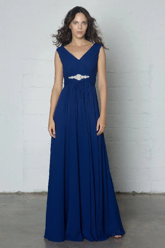 Sheath-Column Floor Length Chiffon Dress COZF14002