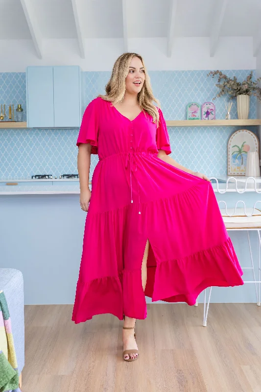 Bonnie Maxi Dress in Pink