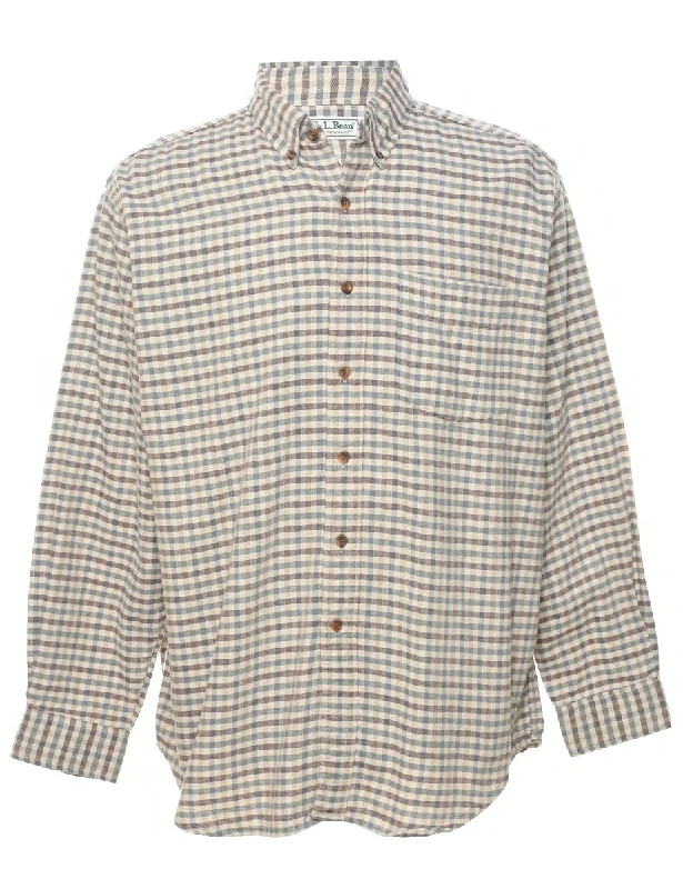 L.L. Bean Checked Shirt - L