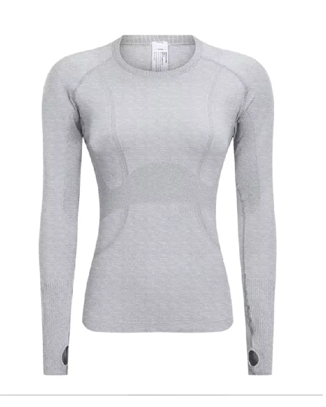 Fearless Club Inspire Long Sleeve Top  - Grey