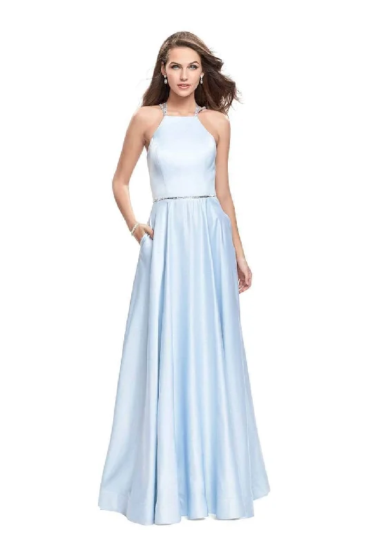 La Femme - 26269 Sleeveless Halter Prom Gown